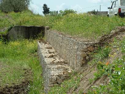 Vecchia foto della diga di San Giuliano